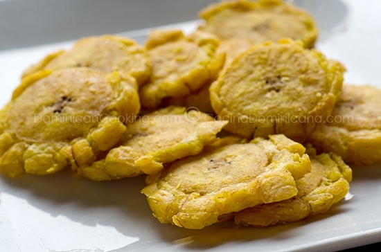 Tostones (Flattened fried plantains)