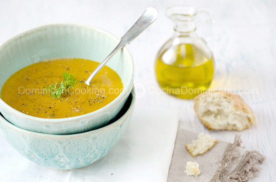 Cream of roasted carrots