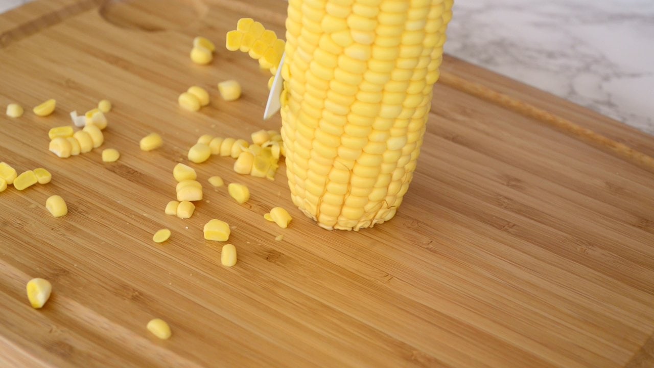 Cortando el maíz