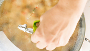 Cocinando camarones