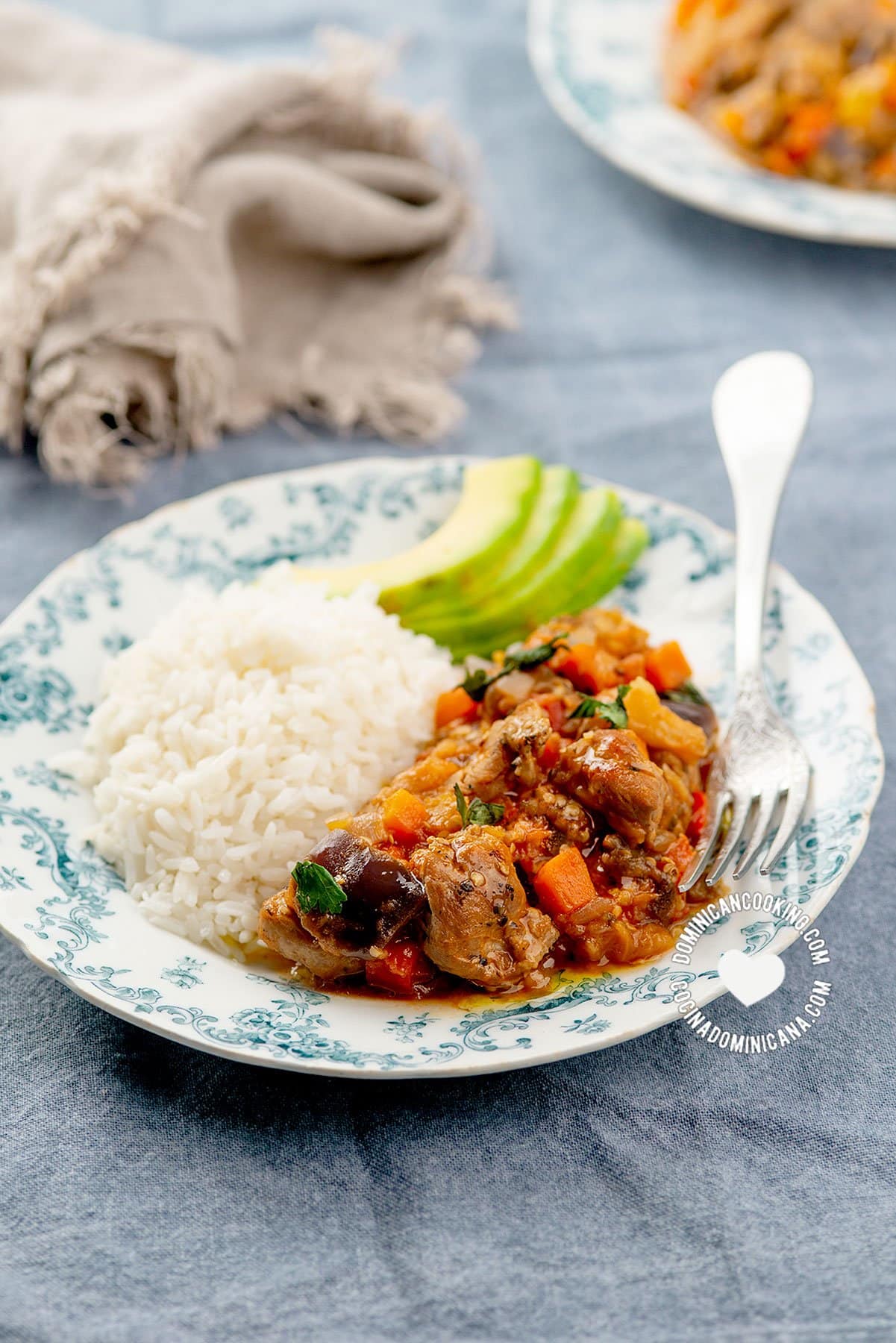 Berenjenas Guisadas con Cerdo