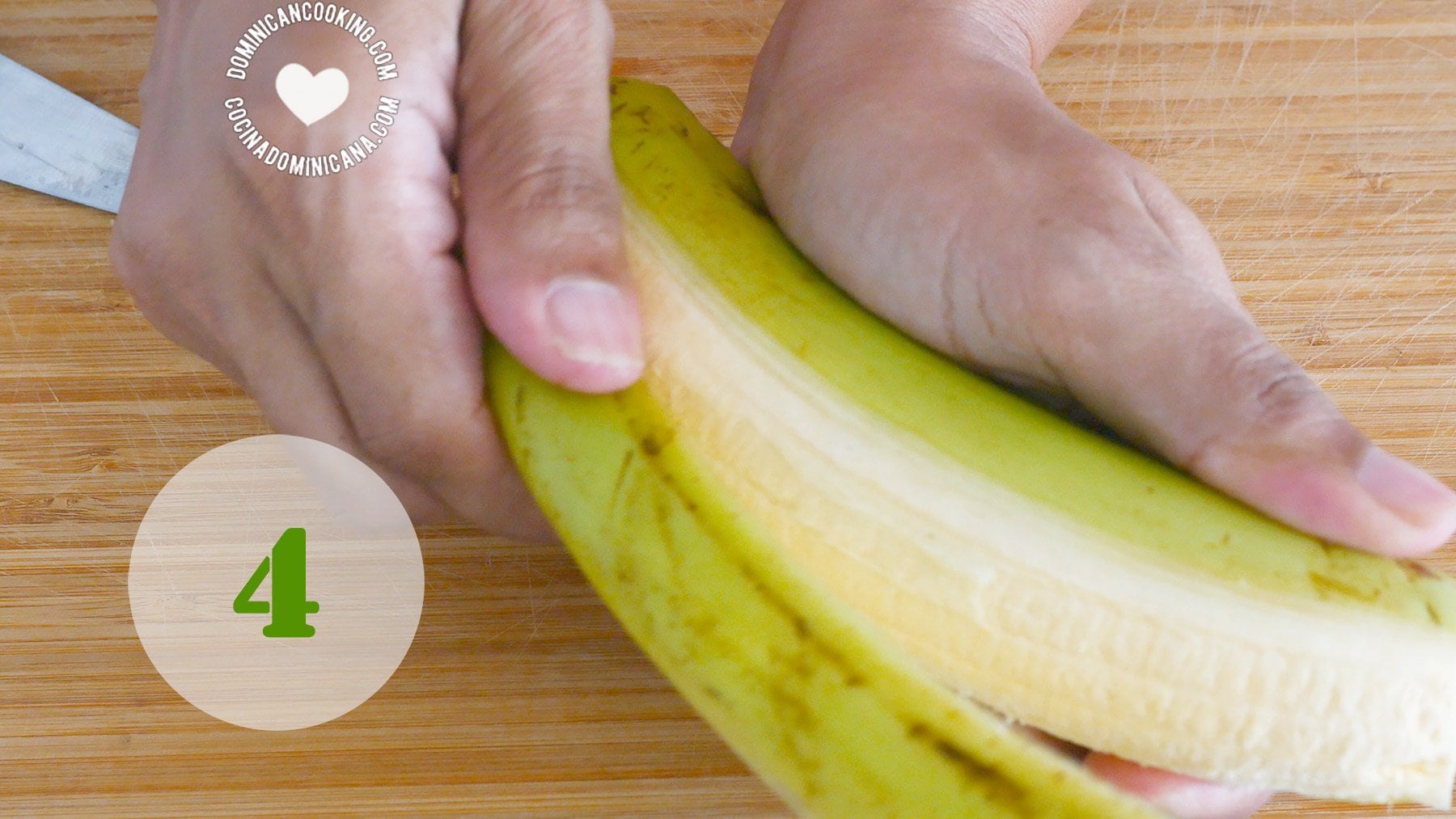 Cómo pelar plátanos machos