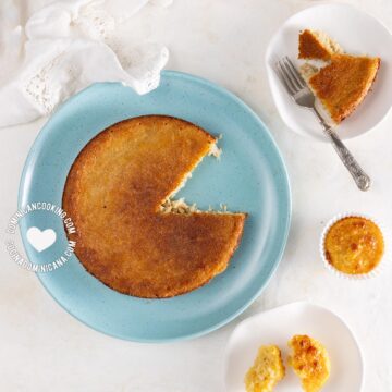 Dulce de coco horneado.