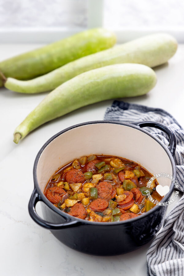 Calabacita, güira o bangaña guisada