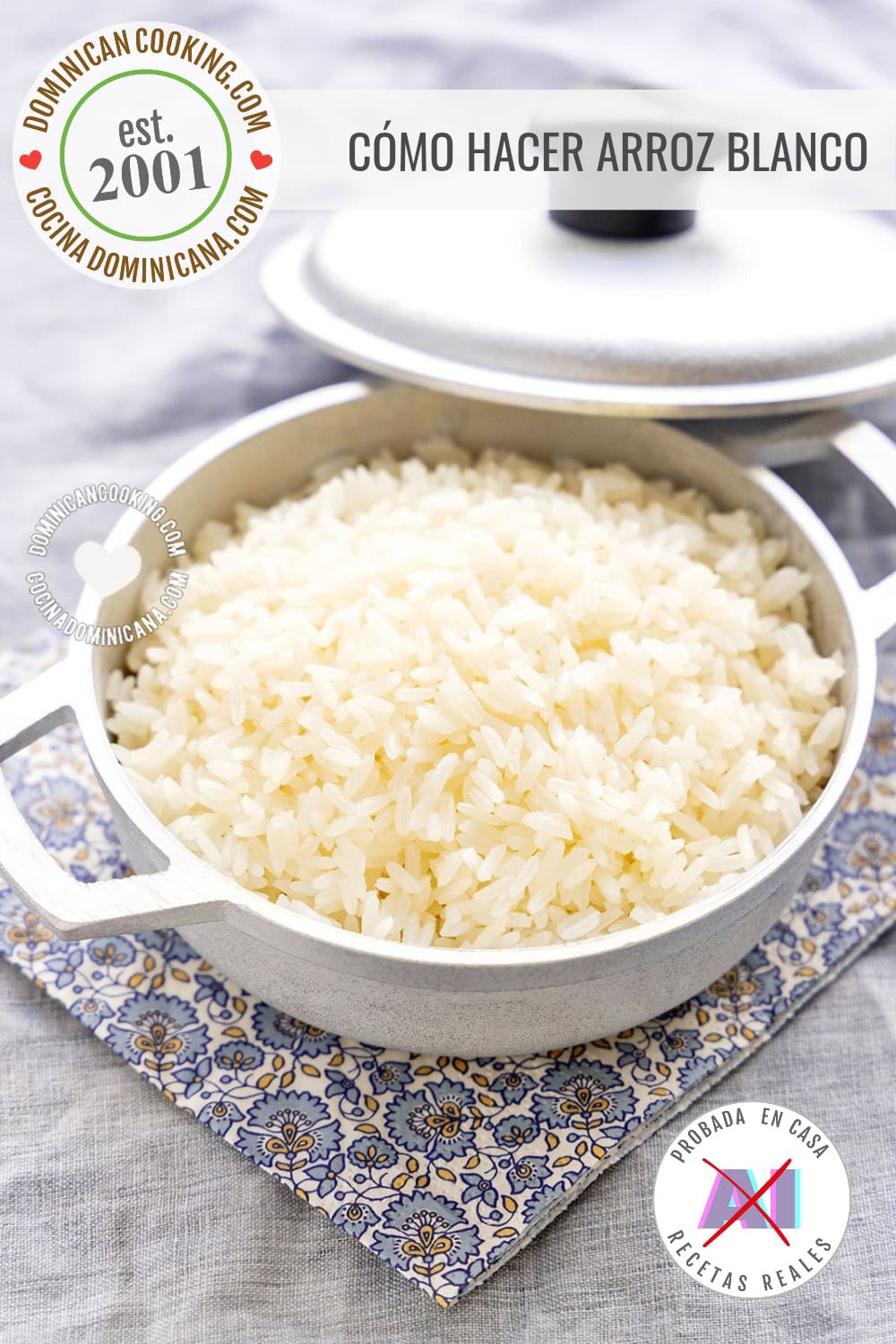 Receta de arroz blanco.