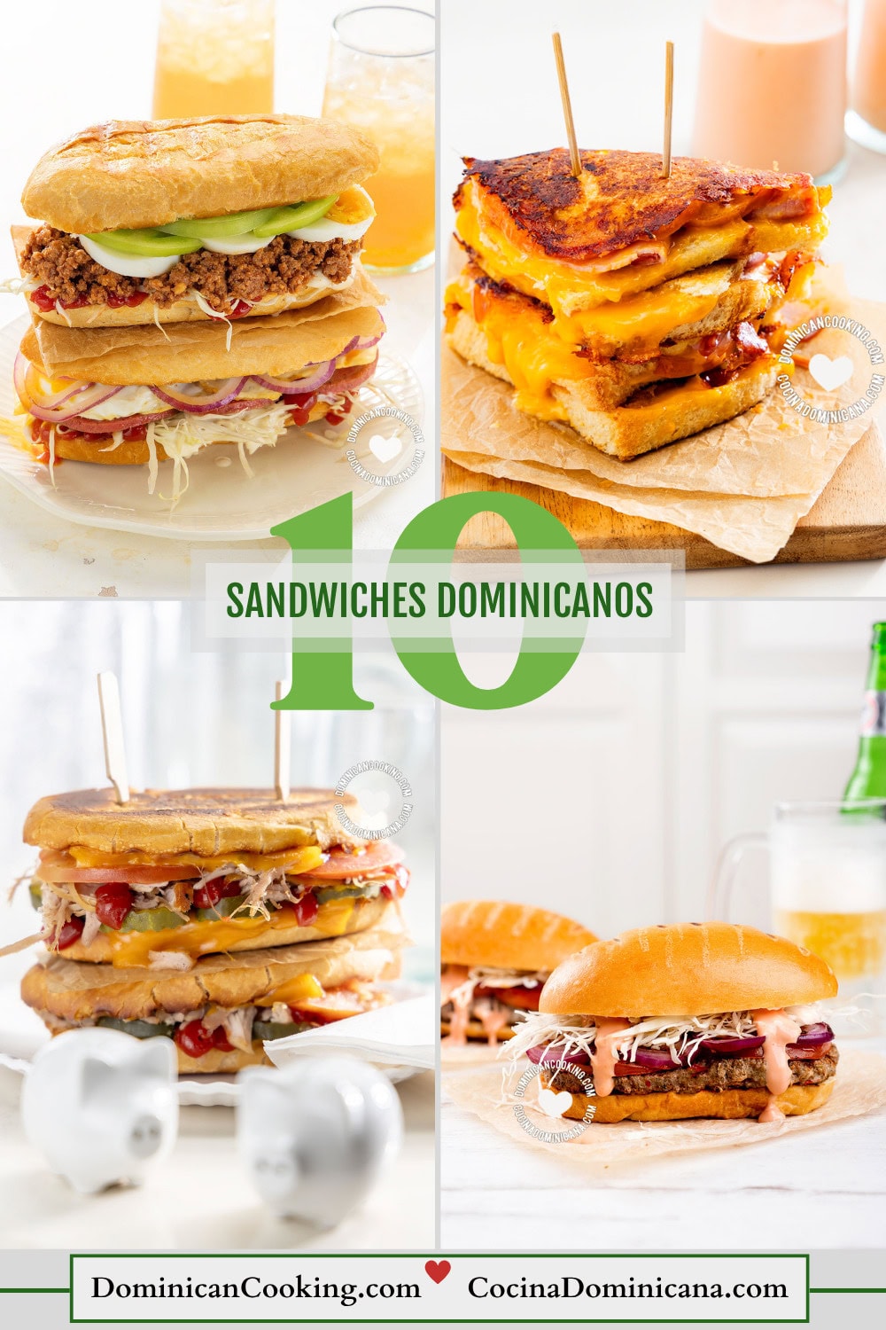 Sandwiches dominicanos.