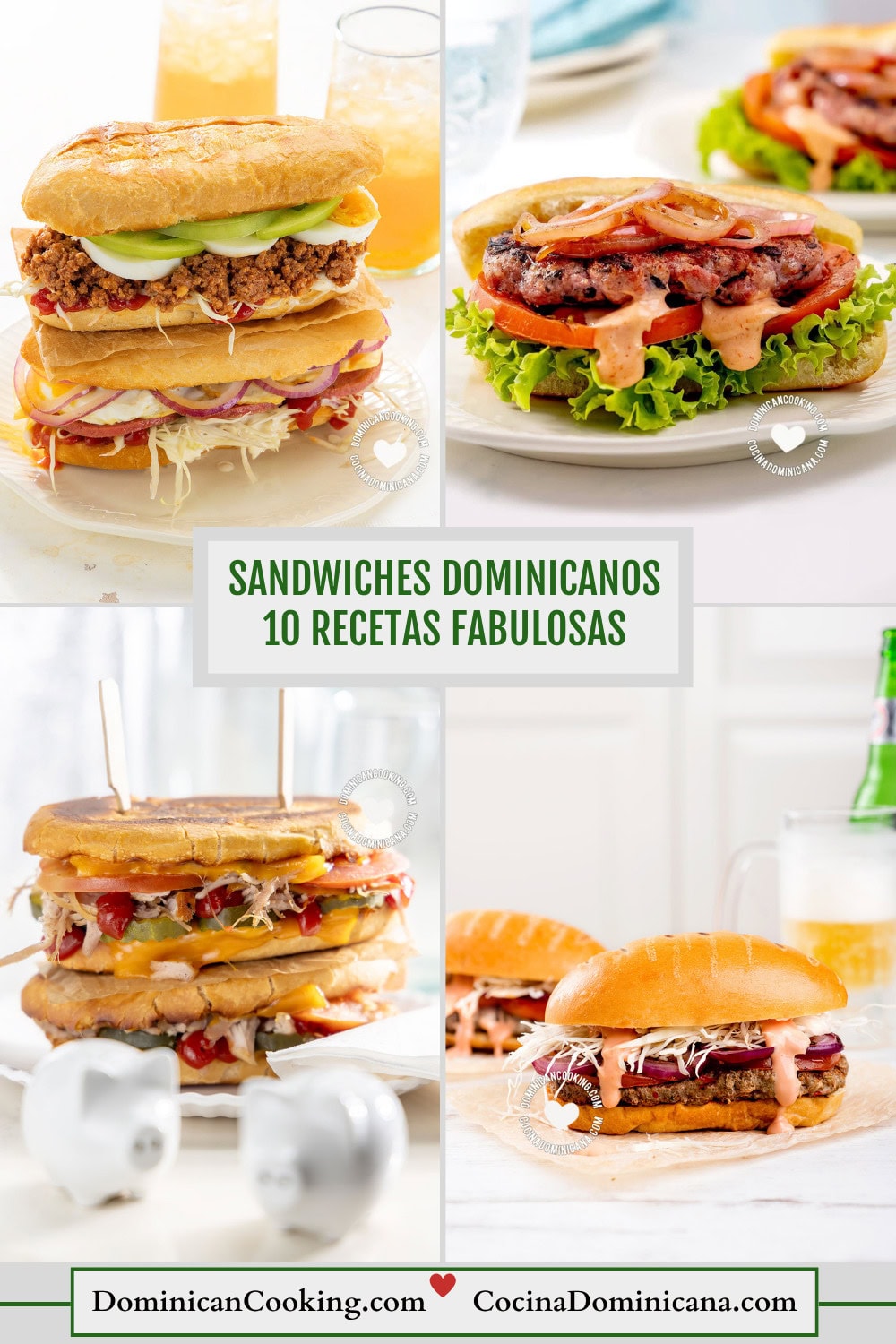 Sandwiches dominicanos.