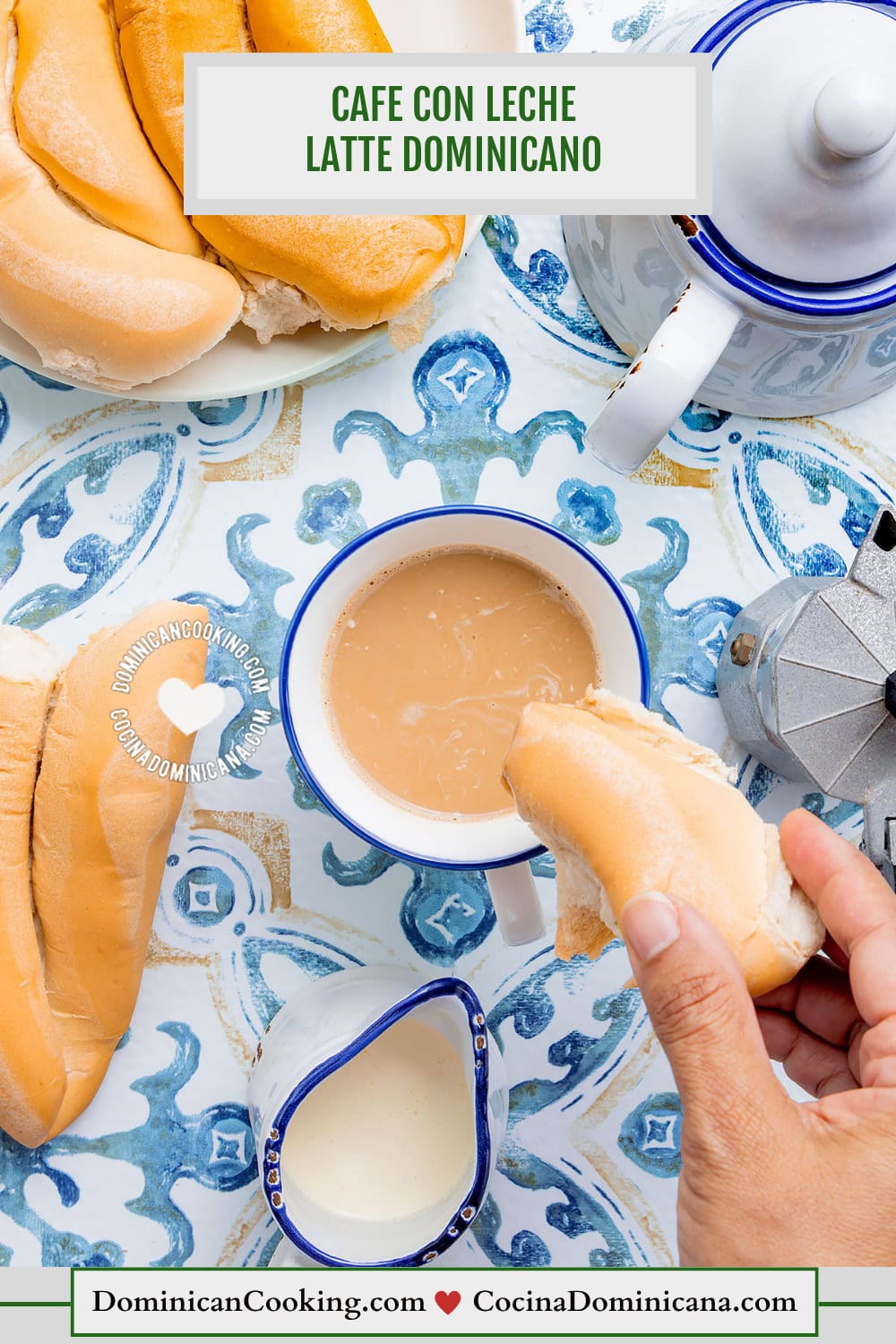 Café con leche.