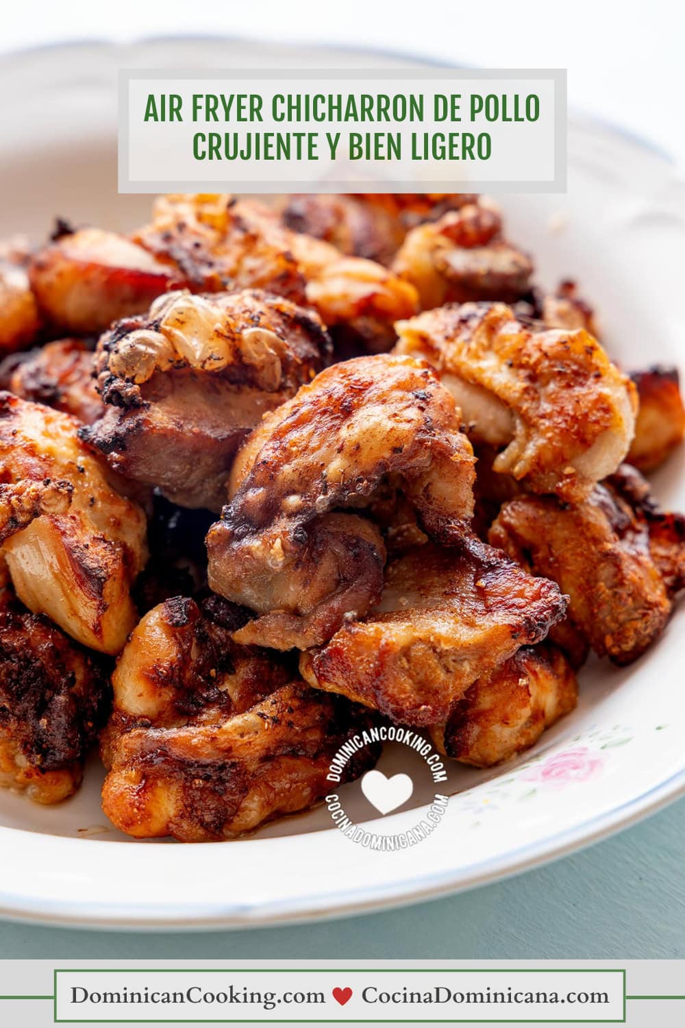 Chicharrones de pollo al air fryer.