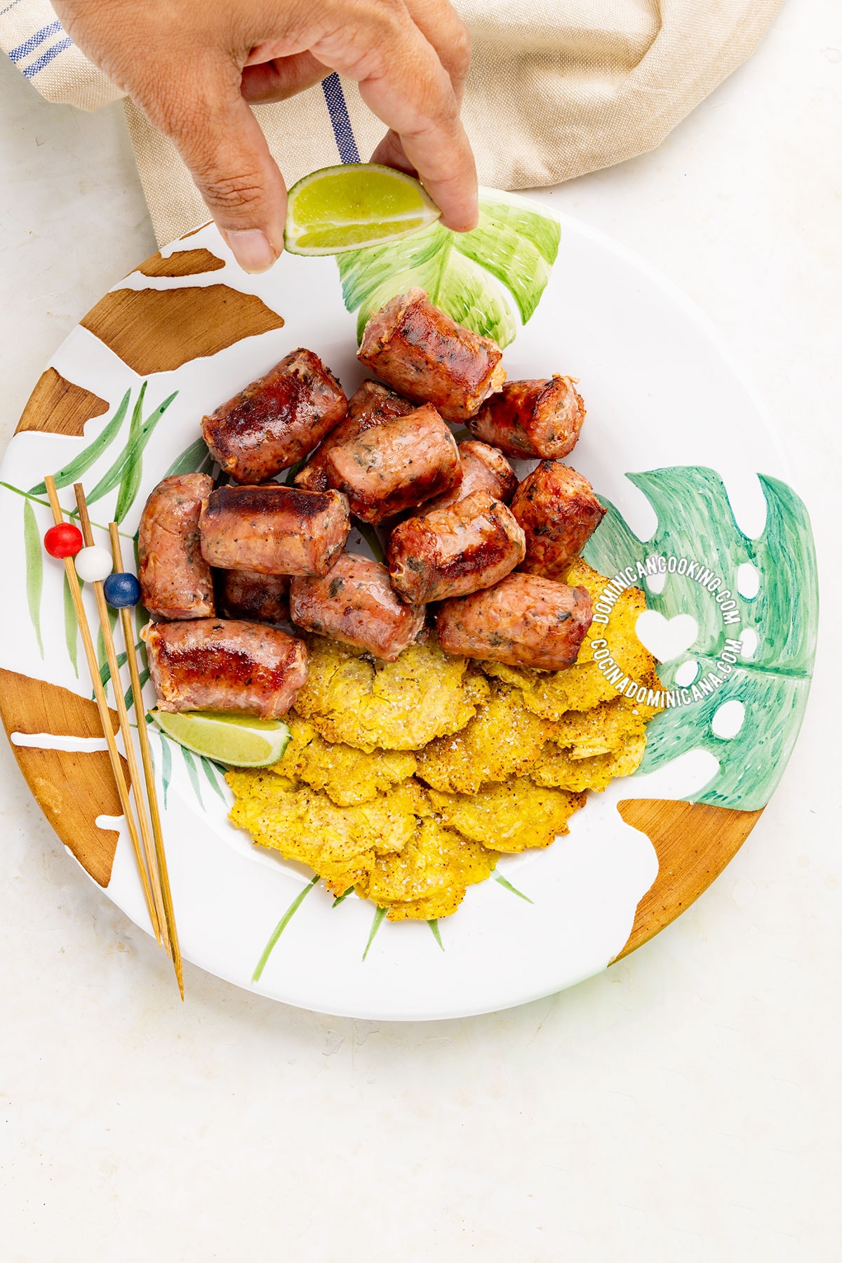 Longaniza en air fryer (freidora de aire).