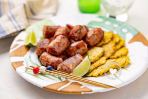 Longaniza en air fryer (freidora de aire).