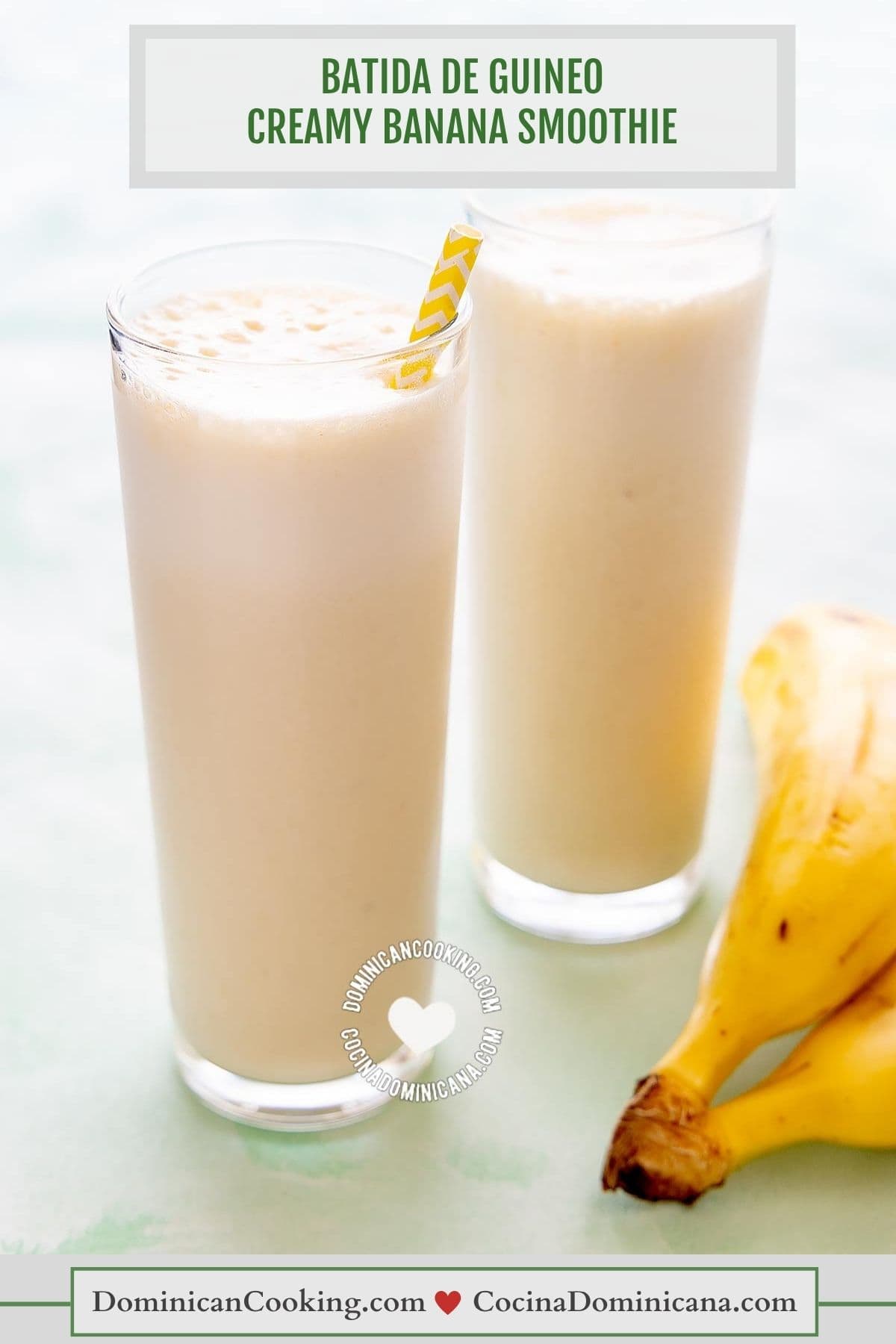 Batida de guineo (batido de banana).