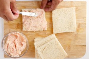 Montando el sandwich.