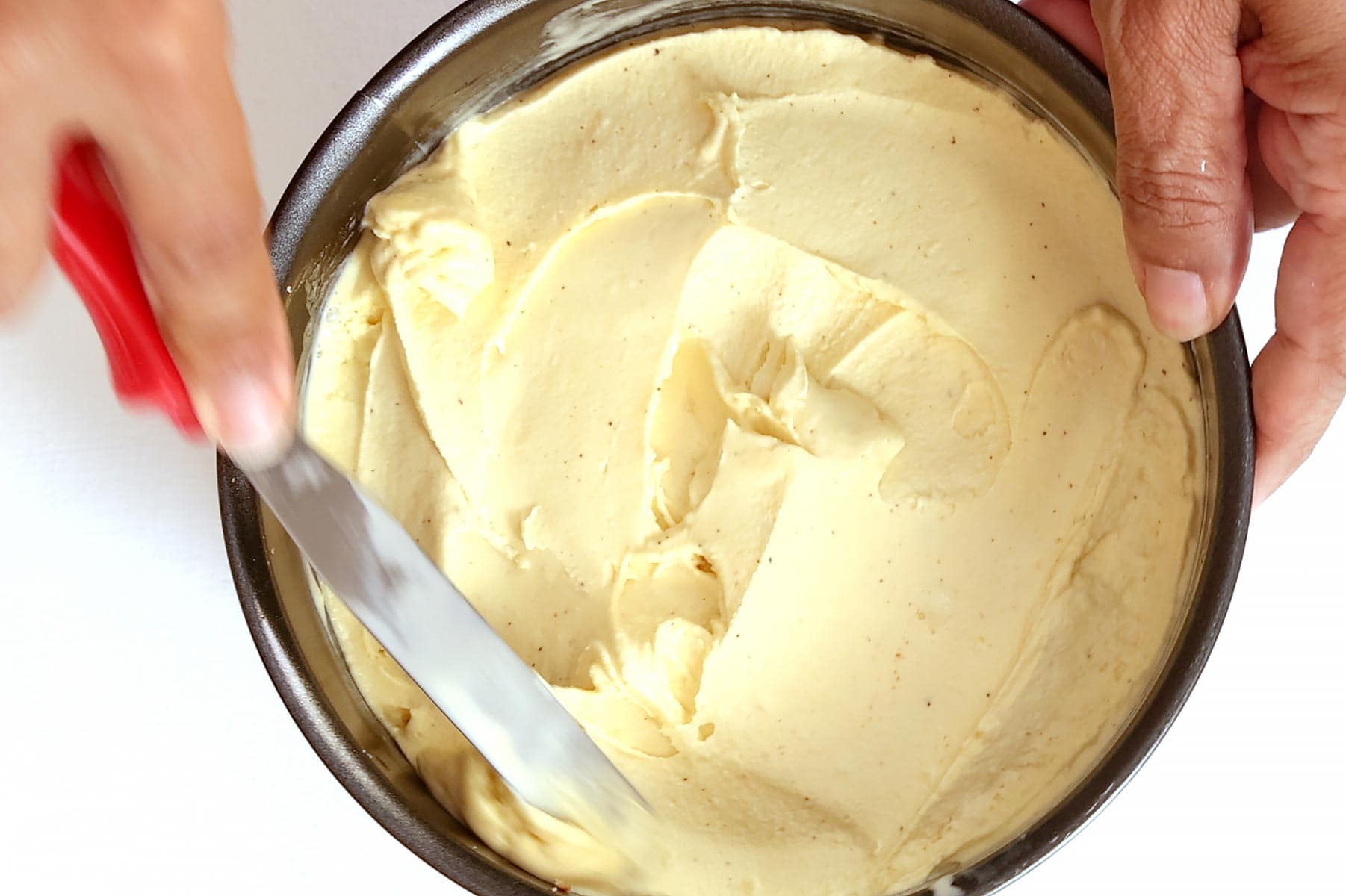 Agregando capa de helado.