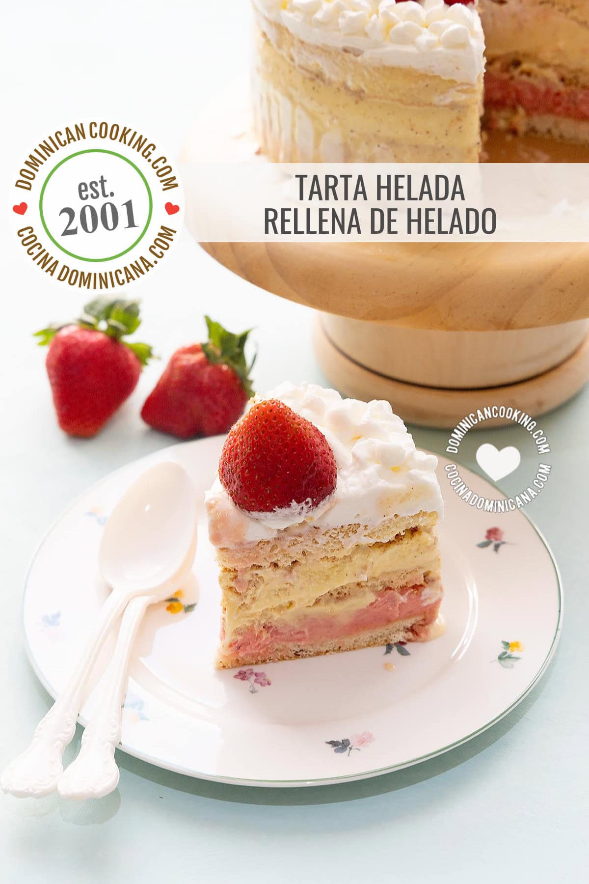 Tarta helada (pastel relleno de helado).