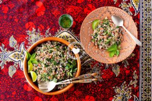 Tipili (ensalada de trigo arabe).