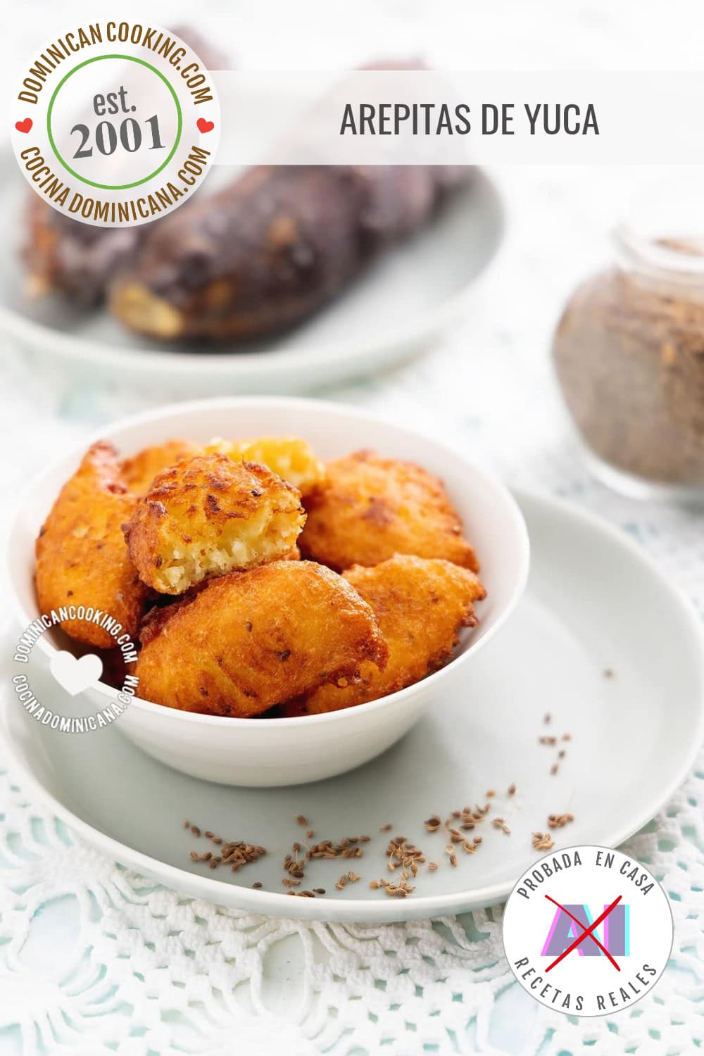 Receta de arepitas de yuca.