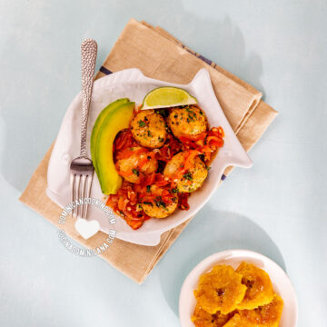 Albóndigas de pescado.