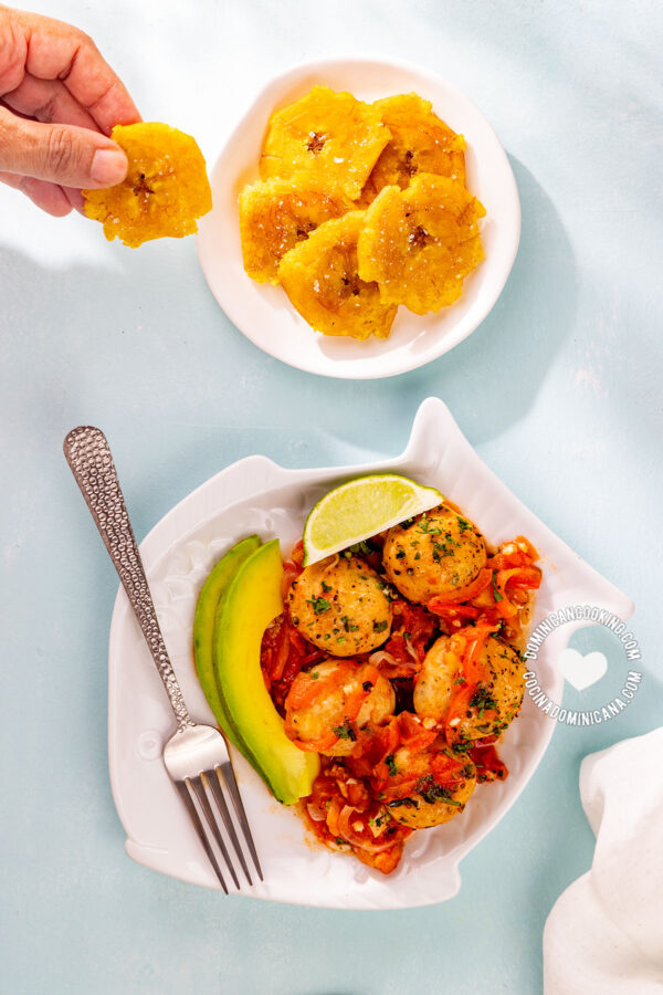 Albóndigas de pescado.