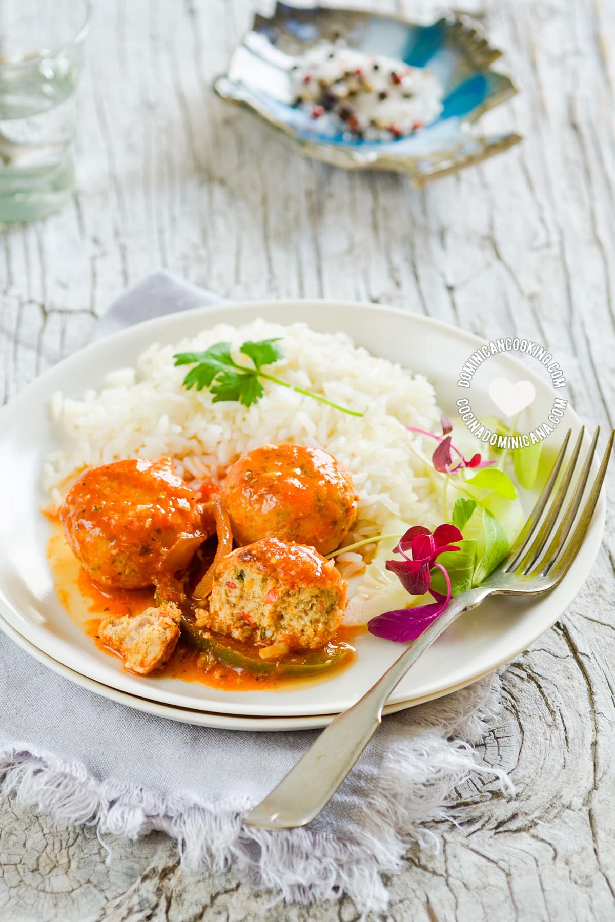 Albóndigas de pescado.
